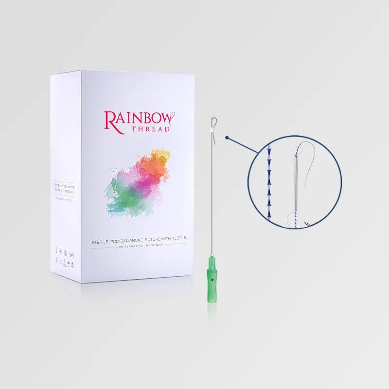 Rainbow Thread Heart Lift. COG 19G/100/185 (100 threads (5 Pouches x 20 pcs)) Rainbow Thread Heart Lift. COG 19G/100/185 (100 threads (5 Pouches x 20 pcs))