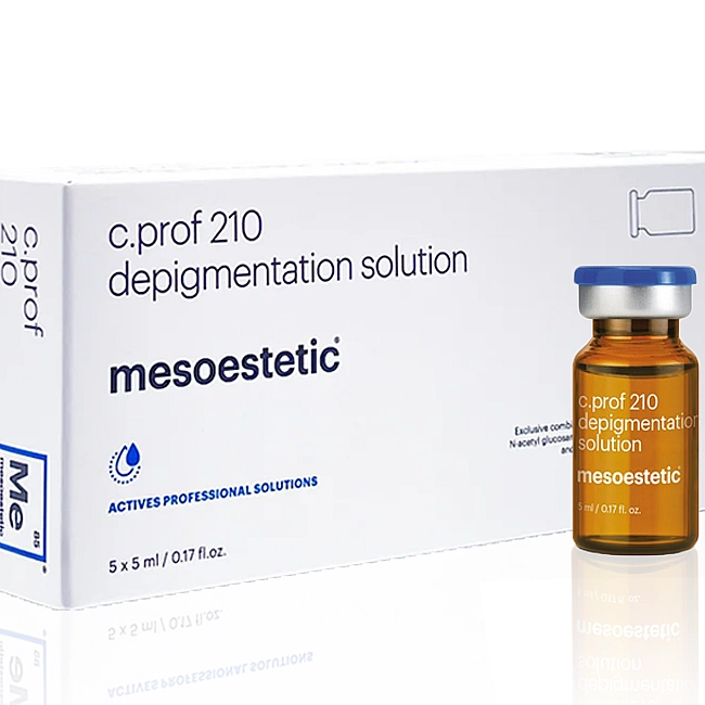 Mesoestetic c.prof 210 Depigmentation Solution 5ml (5 vials x 5ml) Mesoestetic c.prof 210 Depigmentation Solution 5ml (5 vials x 5ml)
