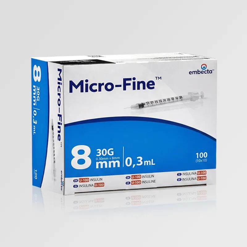 Embecta Micro-Fine+ Penkanyle 0,3ml 30G (1 box x 100 pcs)