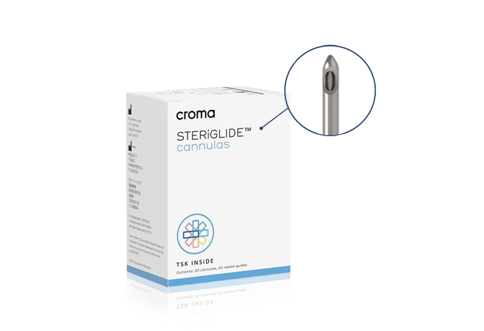 Croma TSK Steriglide Cannula 22G x 50mm - SGC-22050-C020 (20 x kits)