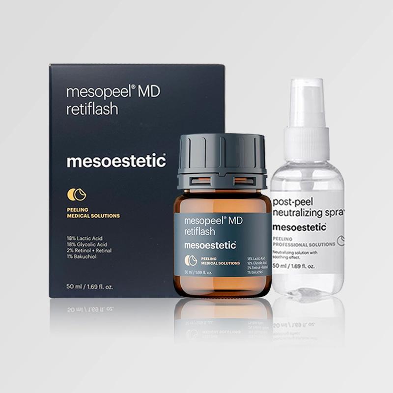 Mesoestetic Mesopeel MD Retiflash 50ml (1 bottle x 50ml + 1 spray x 50ml)